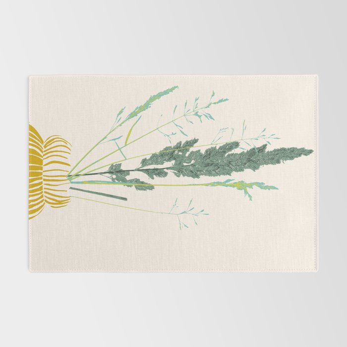 Plant based happyness Grasses 2 still life Rug Gallery Image 2