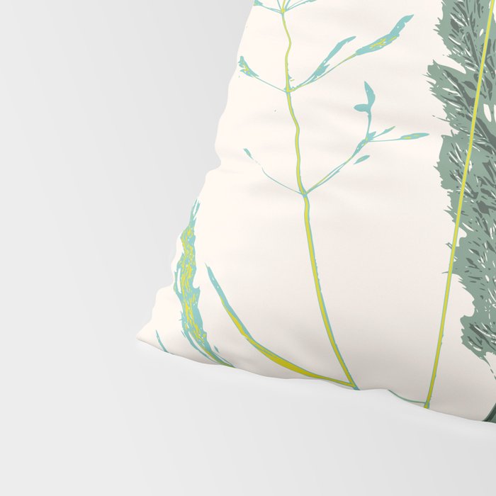 Plant based happyness Grasses 2 still life Pillow Sham Gallery Image 4