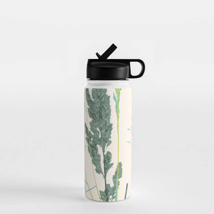 Plant based happyness Grasses 2 still life Water Bottle Gallery Image 1