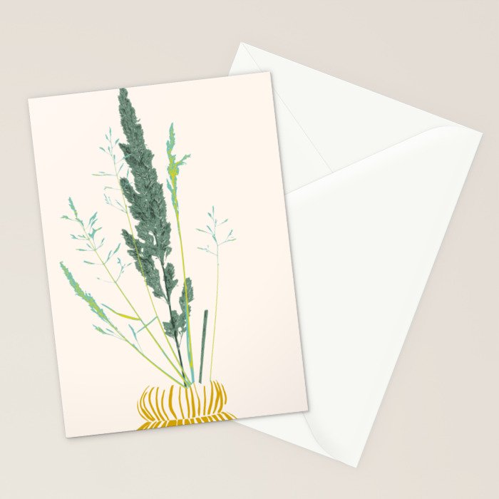 Plant based happyness Grasses 2 still life Stationery Card Gallery Image 2