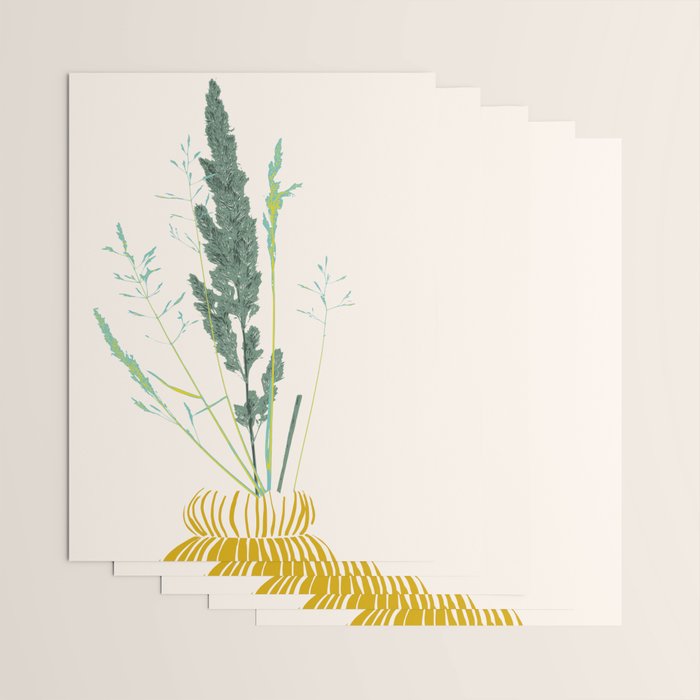 Plant based happyness Grasses 2 still life Wrapping Paper Gallery Image 3