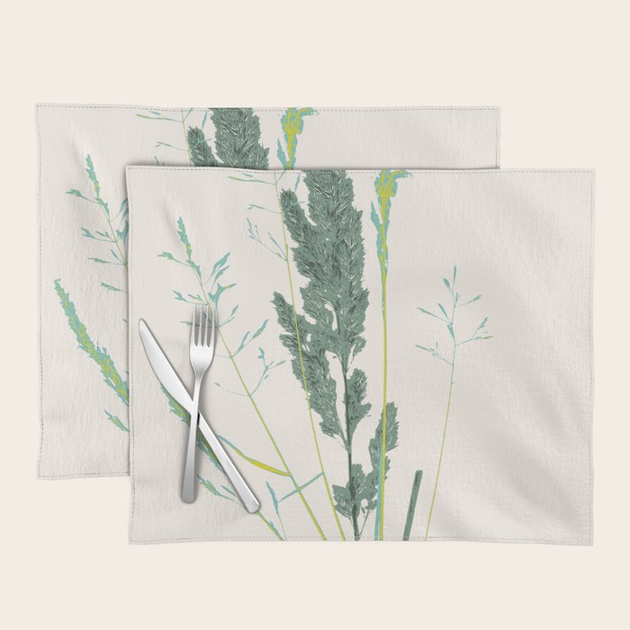 Plant based happyness Grasses 2 still life Placemat Gallery Image 1