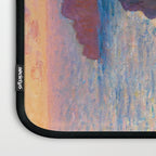 Claude Monet Impressionist Landscape Oil Painting Sunset At Sea Cliffs Ocean Cliff Landscape Laptop Sleeve Gallery Image 3