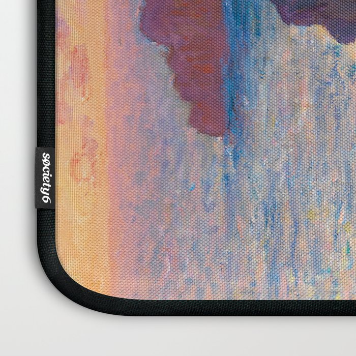 Claude Monet Impressionist Landscape Oil Painting Sunset At Sea Cliffs Ocean Cliff Landscape Laptop Sleeve Gallery Image 3