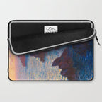 Claude Monet Impressionist Landscape Oil Painting Sunset At Sea Cliffs Ocean Cliff Landscape Laptop Sleeve Gallery Image 2