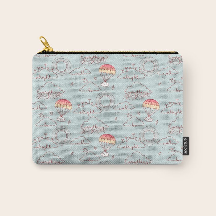 Everything will be alright pattern Carry All Pouch Gallery Image 1