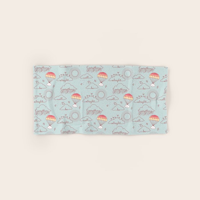 Everything will be alright pattern Bath Towel Gallery Image 1