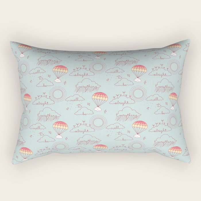 Everything will be alright pattern Rectangular Pillow Gallery Image 2