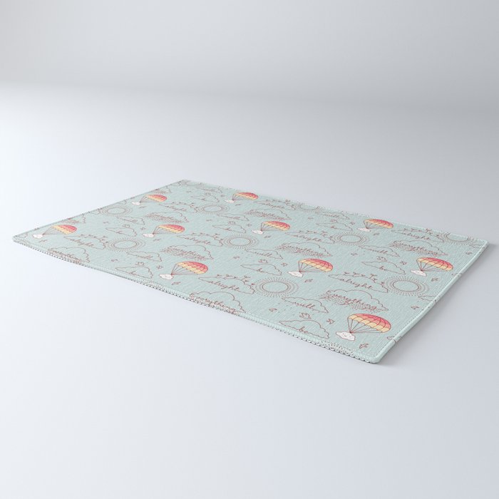 Everything will be alright pattern Rug Gallery Image 3