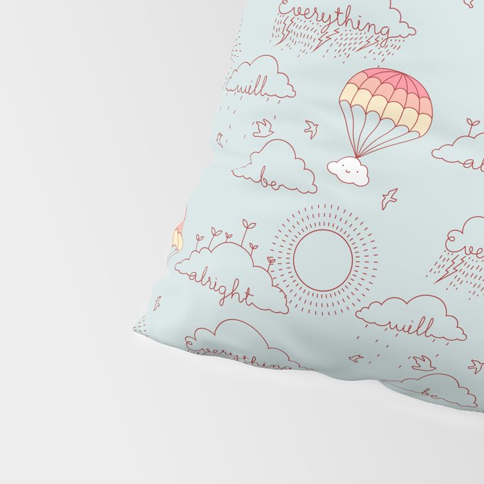 Everything will be alright pattern Pillow Sham Gallery Image 4