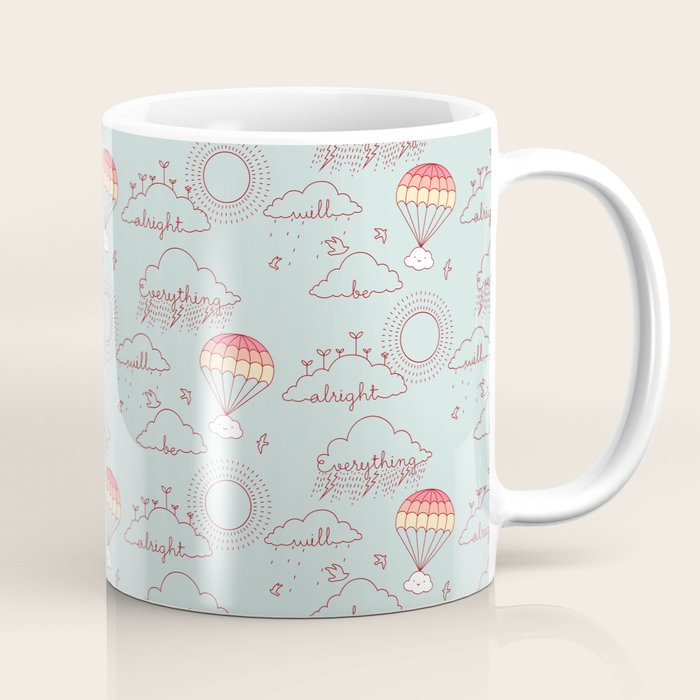 Everything will be alright pattern Coffee Mug Gallery Image 1