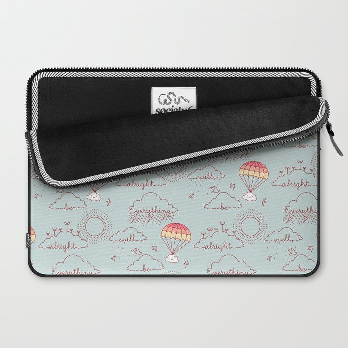Everything will be alright pattern Laptop Sleeve Gallery Image 2