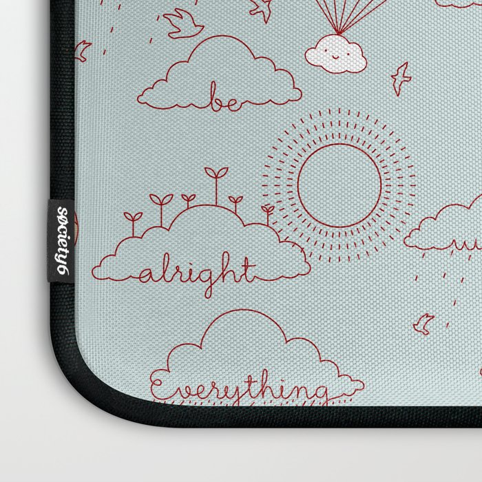 Everything will be alright pattern Laptop Sleeve Gallery Image 3