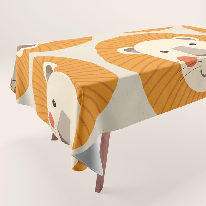 Lion, Animal Portrait Tablecloth Gallery Image 1