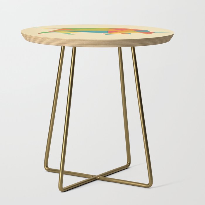 Fractal Geometric Bull Side Table Gallery Image 1