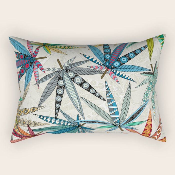 boho weed light Rectangular Pillow Gallery Image 1