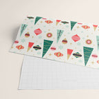 Retro Christmas Card Theme - Plain White Wrapping Paper Gallery Image 2