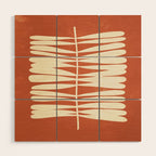Rust Fern Wood Wall Art Gallery Image 1