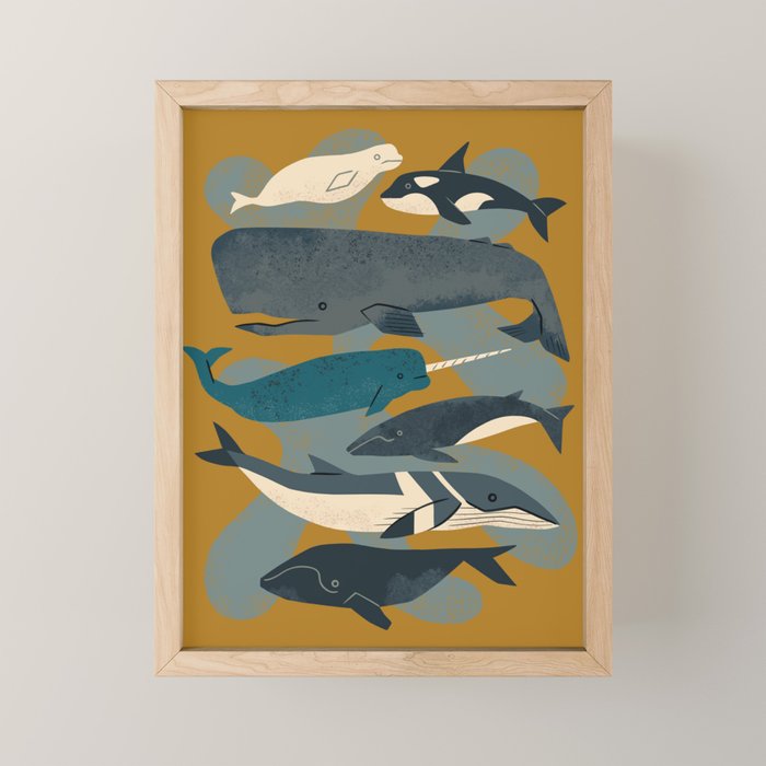 Whales Ahoy Mini Art Print Gallery Image 1