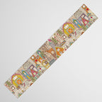 vintage gingerbread town Table Runner Gallery Image 3