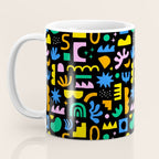 Fun colorful abstract summer shape pattern Coffee Mug Gallery Image 3