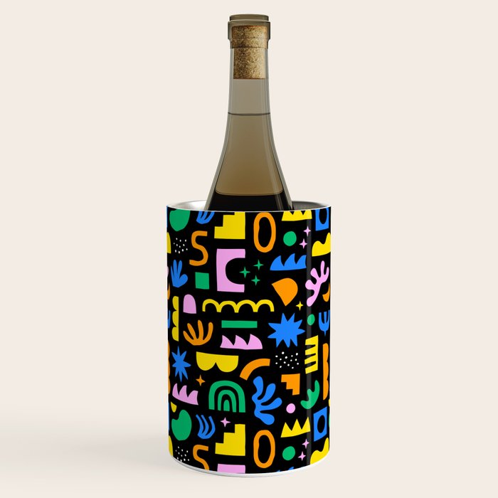 Fun colorful abstract summer shape pattern Wine Chiller Gallery Image 2