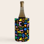 Fun colorful abstract summer shape pattern Wine Chiller Gallery Image 2