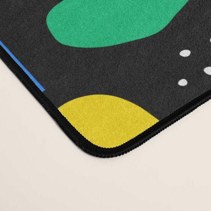Fun colorful abstract summer shape pattern Desk Mat Gallery Image 4
