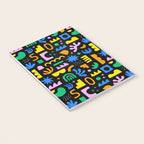 Fun colorful abstract summer shape pattern Notebook Gallery Image 3
