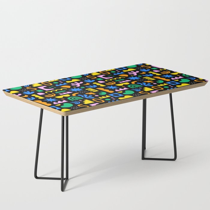 Fun colorful abstract summer shape pattern Coffee Table Gallery Image 1