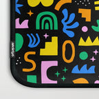 Fun colorful abstract summer shape pattern Laptop Sleeve Gallery Image 3