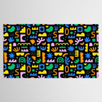 Fun colorful abstract summer shape pattern Tablecloth Gallery Image 2