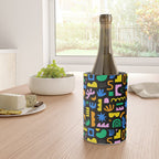 Fun colorful abstract summer shape pattern Wine Chiller Gallery Image 4