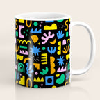 Fun colorful abstract summer shape pattern Coffee Mug Gallery Image 1