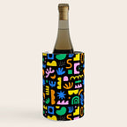 Fun colorful abstract summer shape pattern Wine Chiller Gallery Image 1