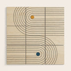 Geo BALANCE Wood Wall Art Gallery Image 1
