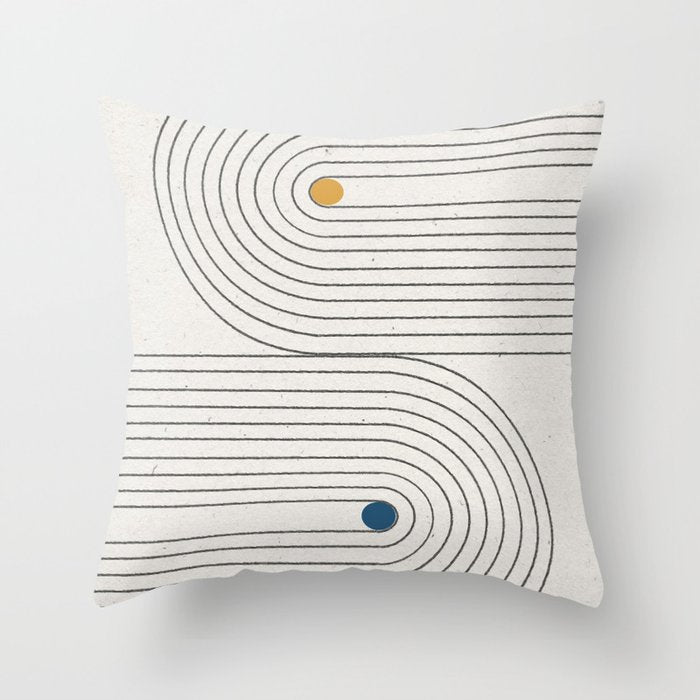 Geo BALANCE Throw Pillow Gallery Image 6