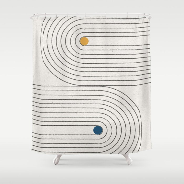 Geo BALANCE Shower Curtain Gallery Image 1