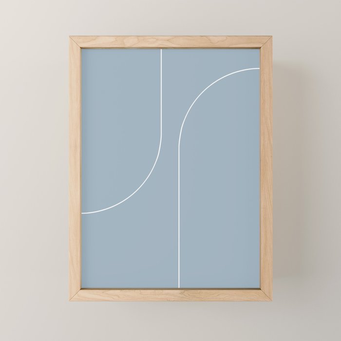 Modern Minimal Line Abstract XIII Mini Art Print Gallery Image 1