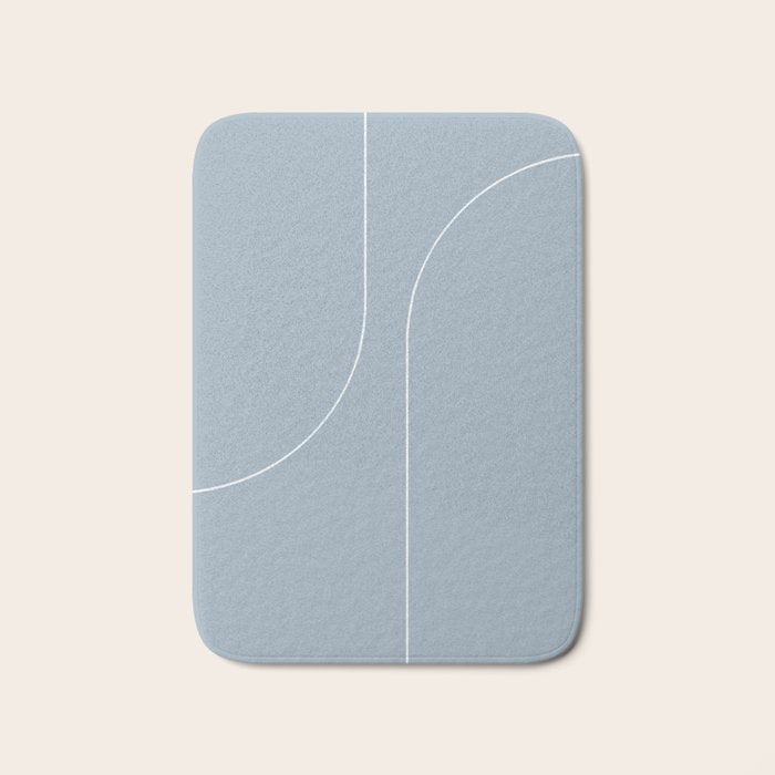 Modern Minimal Line Abstract XIII Bath Mat Gallery Image 1