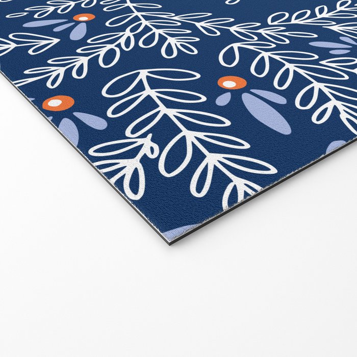 Wonderful twigs blue Welcome Mat Gallery Image 2