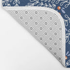 Wonderful twigs blue Bath Mat Gallery Image 2