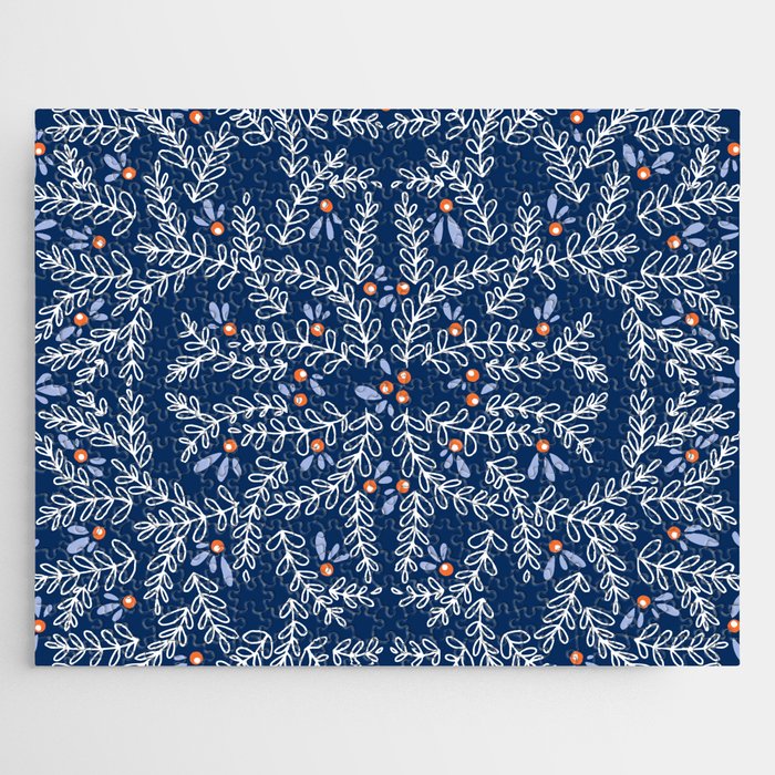 Wonderful twigs blue Jigsaw Puzzle Gallery Image 1
