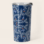 Wonderful twigs blue Travel Mug Gallery Image 2