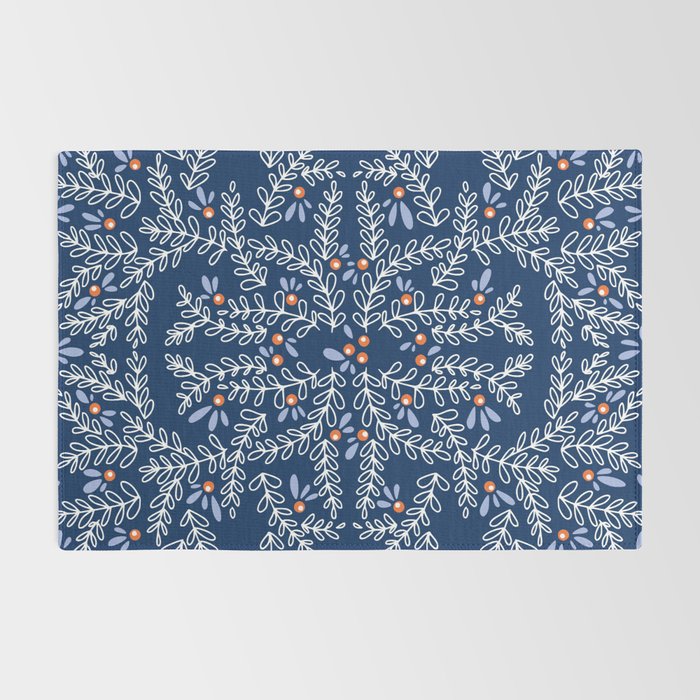Wonderful twigs blue Rug Gallery Image 2