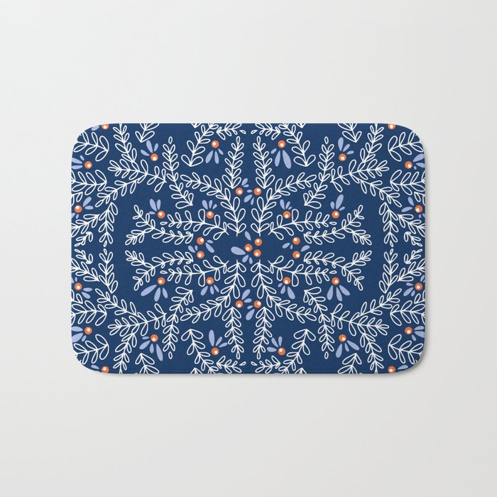 Wonderful twigs blue Bath Mat Gallery Image 1
