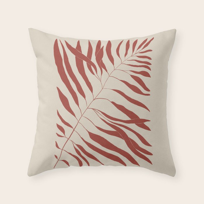 Red Branch Throw Pillow Gallery Image 1