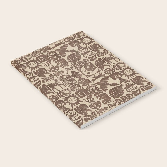 Nature Blocks - walnut brown Notebook