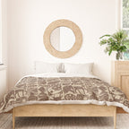 Nature Blocks - walnut brown Duvet Cover Gallery Image 3