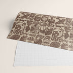 Nature Blocks - walnut brown Wrapping Paper Gallery Image 2